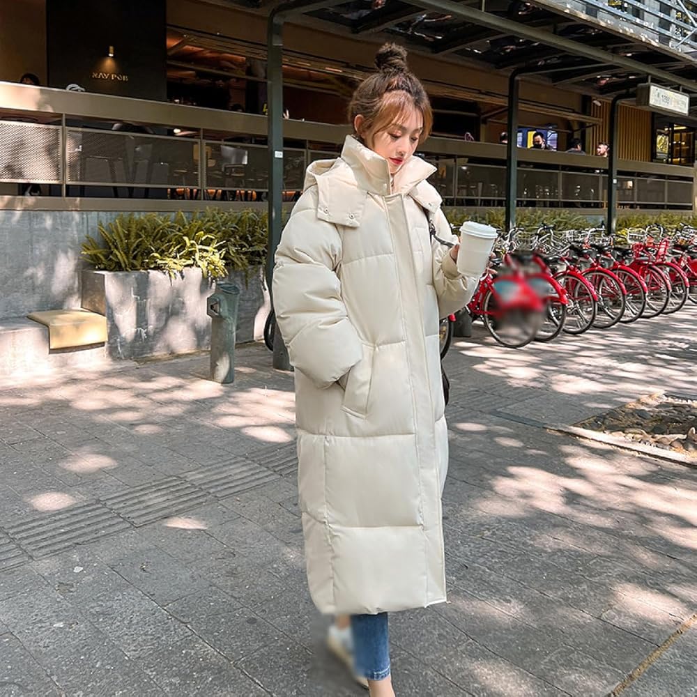 Amazon | [YJSO] ダウンコート レディース しろい 超ロング 秋冬 20代